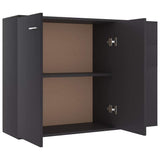 Sideboard Grey 105x30x75 cm Engineered Wood - 45-Degree Angle