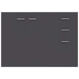 Sideboard Grey 105x30x75 cm Engineered Wood