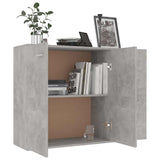 Sideboard Concrete Grey 105x30x75 cm Engineered Wood - Top-Down View