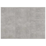 Sideboard Concrete Grey 105x30x75 cm Engineered Wood