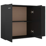 Sideboard High Gloss Black 105x30x75 cm Engineered Wood