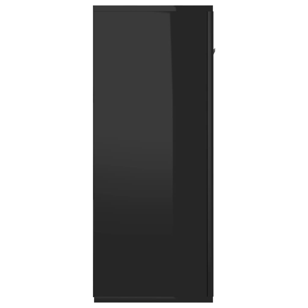 Sideboard High Gloss Black 105x30x75 cm Engineered Wood
