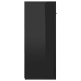 Sideboard High Gloss Black 105x30x75 cm Engineered Wood - Rear View