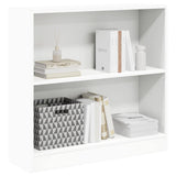 Bookshelf White 80x24x75 cm Engineered Wood