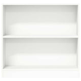 Bookshelf White 80x24x75 cm Engineered Wood - Top-Down View
