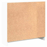 Bookshelf White 80x24x75 cm Engineered Wood - 45-Degree Angle