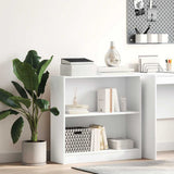 Bookshelf White 80x24x75 cm Engineered Wood
