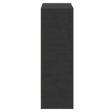 Bookshelf Black 80x24x75 cm Engineered Wood