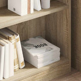 Bookshelf Sonoma Oak 80x24x75 cm Engineered Wood