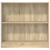 Bookshelf Sonoma Oak 80x24x75 cm Engineered Wood - 45-Degree Angle