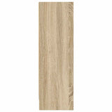 Bookshelf Sonoma Oak 80x24x75 cm Engineered Wood