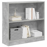 Bookshelf Concrete Grey 80x24x75 cm Engineered Wood - Low Angle
