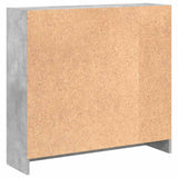 Bookshelf Concrete Grey 80x24x75 cm Engineered Wood - 45-Degree Angle