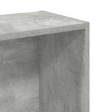 Bookshelf Concrete Grey 80x24x75 cm Engineered Wood - Close-Up Angle