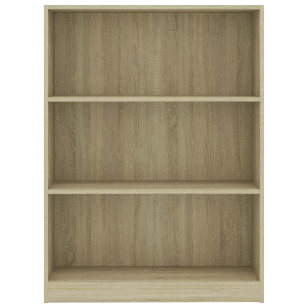 Bookshelf Sonoma Oak 80x24x108 cm Engineered Wood