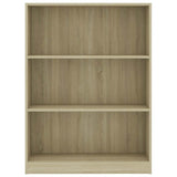 Bookshelf Sonoma Oak 80x24x108 cm Engineered Wood