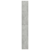 5-Tier Book Cabinet Concrete Grey 80x24x175 cm Engineered Wood