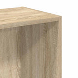 2-Tier Book Cabinet Sonoma Oak 40x30x76.5 cm Engineered Wood - Close-Up Angle