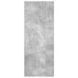 2-Tier Book Cabinet Concrete Grey 40x30x76.5 cm Engineered Wood - Rear View