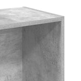 2-Tier Book Cabinet Concrete Grey 40x30x76.5 cm Engineered Wood - Close-Up Angle