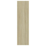 3-Tier Book Cabinet Sonoma Oak 40x30x114 cm Engineered Wood - 45-Degree Angle