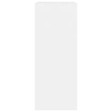 2-Tier Book Cabinet White 60x30x76.5 cm Engineered Wood - 45-Degree Angle