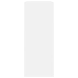 2-Tier Book Cabinet White 80x30x76.5 cm Engineered Wood - 45-Degree Angle