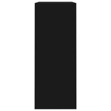 2-Tier Book Cabinet Black 80x30x76.5 cm Engineered Wood - Top-Down View