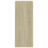 2-Tier Book Cabinet Sonoma Oak 80x30x76.5 cm Engineered Wood - Top-Down View