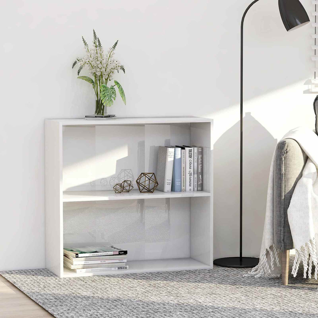 Freestanding Bookshelf Engineered Wood
