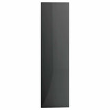 3-Tier Book Cabinet High Gloss Grey 80x30x114 cm Engineered Wood