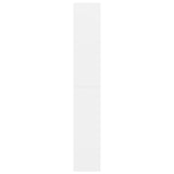 5-Tier Book Cabinet White 80x30x189 cm Engineered Wood
