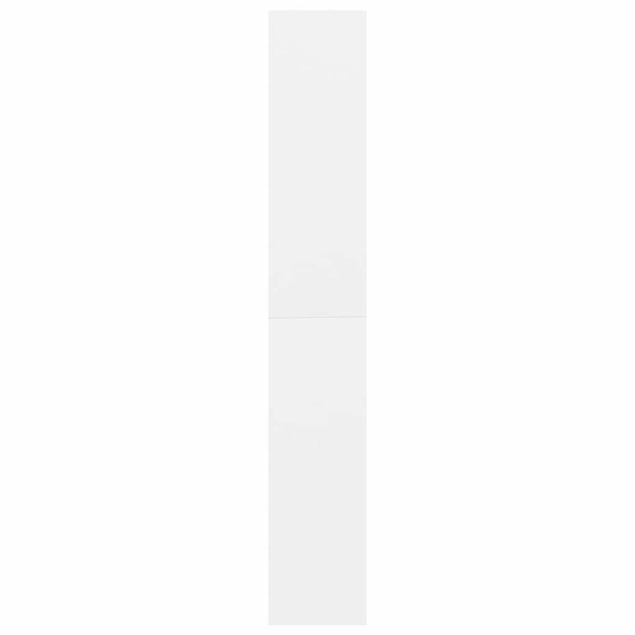 5-Tier Book Cabinet White 80x30x189 cm Engineered Wood