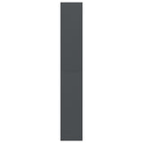 5-Tier Book Cabinet Grey 80x30x189 cm Engineered Wood - 45-Degree Angle