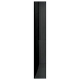 5-Tier Book Cabinet High Gloss Black 80x30x189 cm Engineered Wood