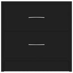 Bedside Cabinets 2 pcs Black 40x30x40 cm Engineered Wood