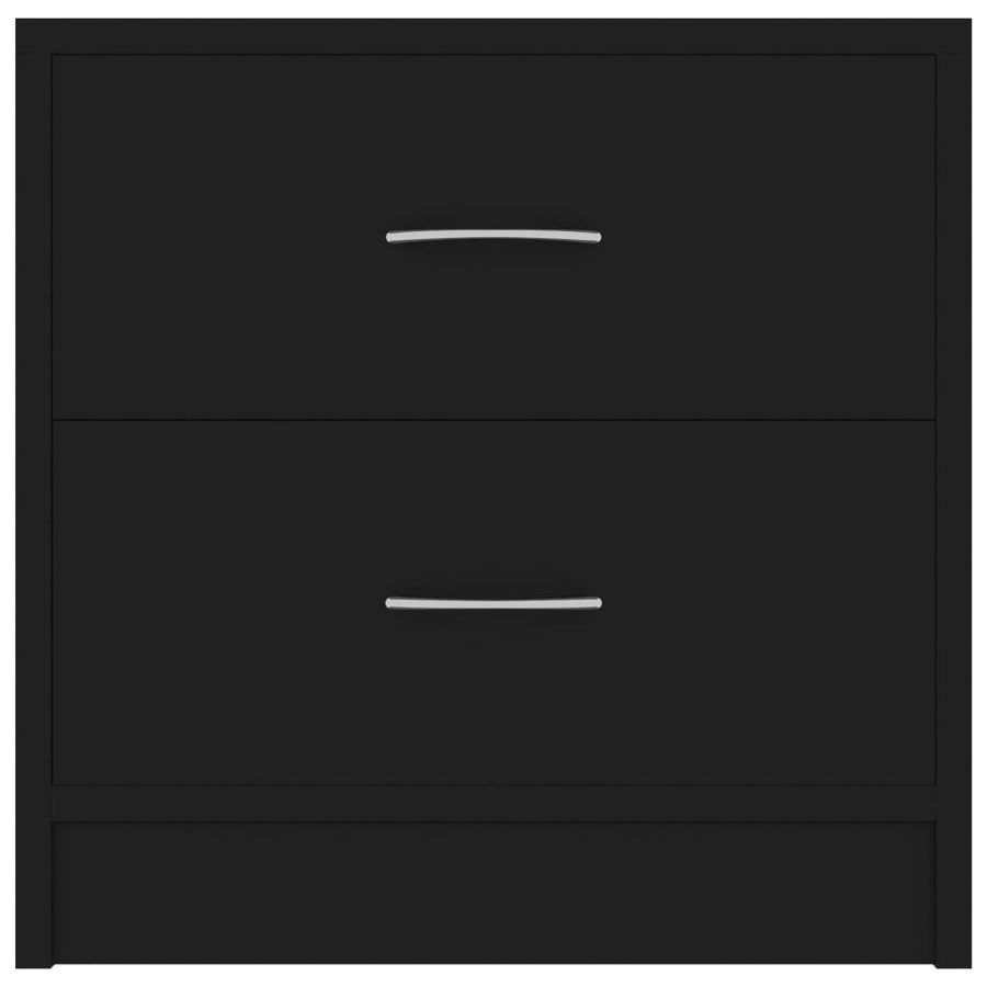 Bedside Cabinets 2 pcs Black 40x30x40 cm Engineered Wood