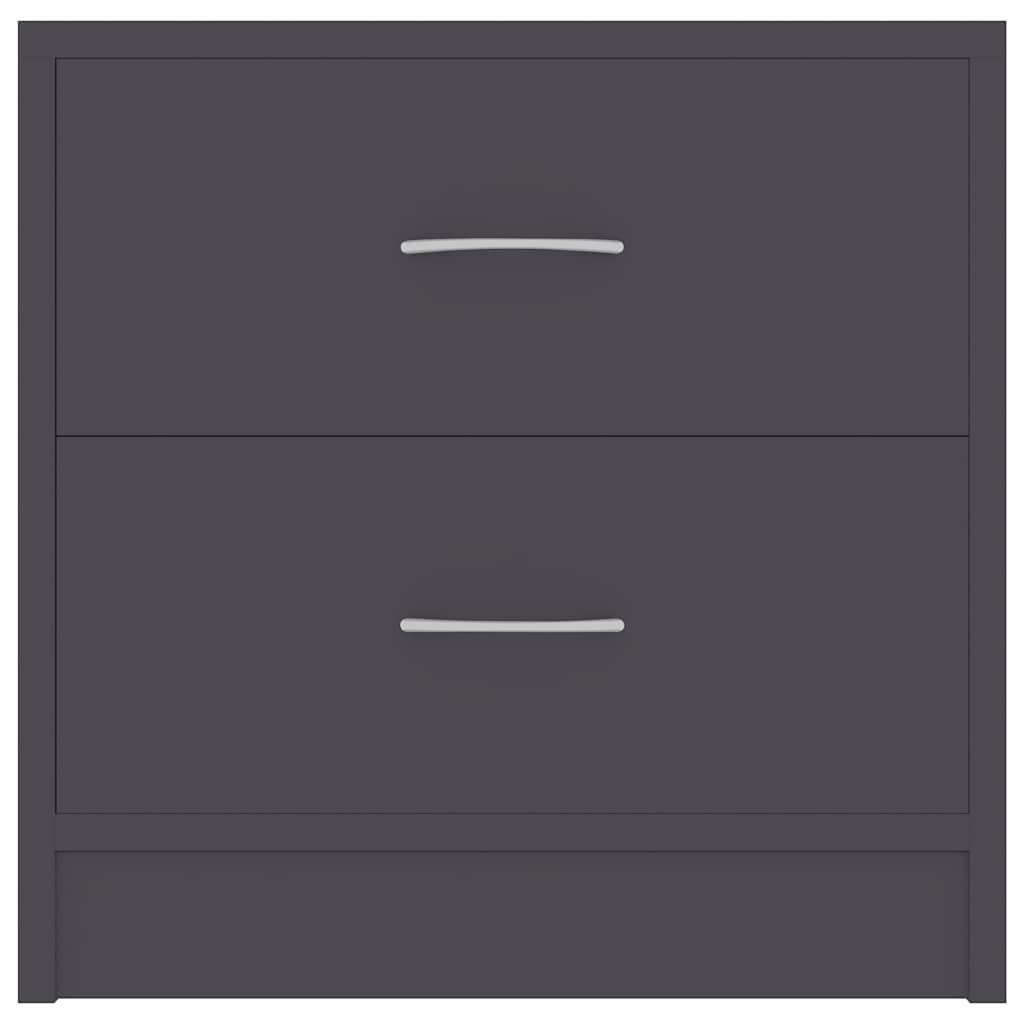 Bedside Cabinet Grey 40x30x40 cm Engineered Wood