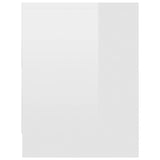 Bedside Cabinet High Gloss White 40x30x40 cm Engineered Wood