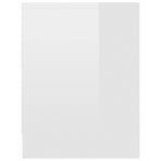 Bedside Cabinet High Gloss White 40x30x40 cm Engineered Wood
