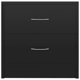 Bedside Cabinet High Gloss Black 40x30x40 cm Engineered Wood - Top-Down View