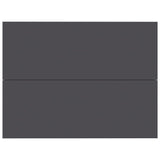 Bedside Cabinets 2 pcs Grey 40x30x30 cm Engineered Wood - 45-Degree Angle
