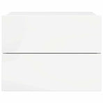 Bedside Cabinets 2 pcs High Gloss White 40x30x30 cm Engineered Wood