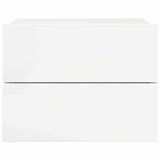 Bedside Cabinets 2 pcs High Gloss White 40x30x30 cm Engineered Wood - Top-Down View