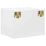 Bedside Cabinets 2 pcs High Gloss White 40x30x30 cm Engineered Wood
