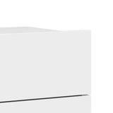 Bedside Cabinets 2 pcs High Gloss White 40x30x30 cm Engineered Wood - Extra Image