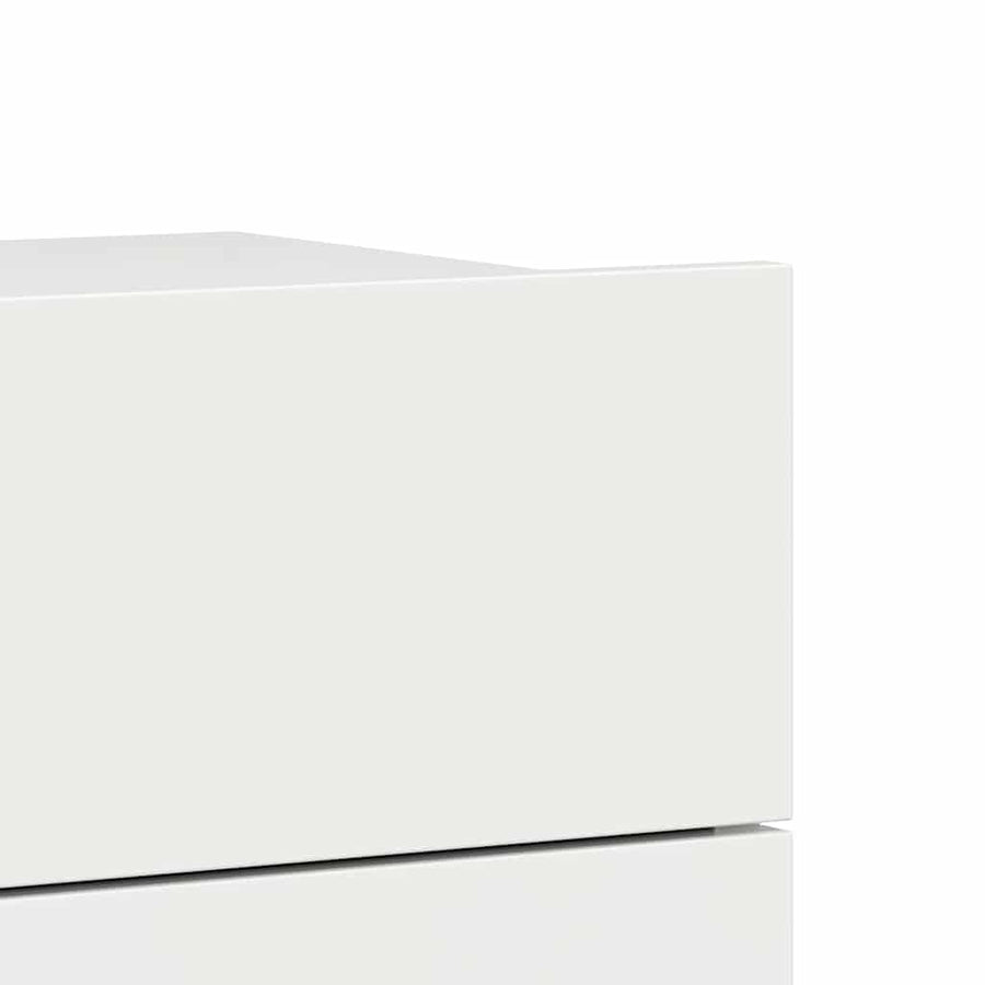 Bedside Cabinets 2 pcs High Gloss White 40x30x30 cm Engineered Wood