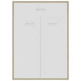Shoe Cabinet White and Sonoma Oak 60x35x84 cm Engineered Wood - Close-Up Angle