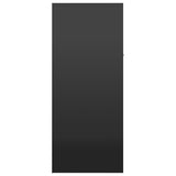Shoe Cabinet High Gloss Black 60x35x84 cm Engineered Wood - Low Angle