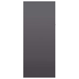 Shoe Cabinet High Gloss Grey 60x35x84 cm Engineered Wood